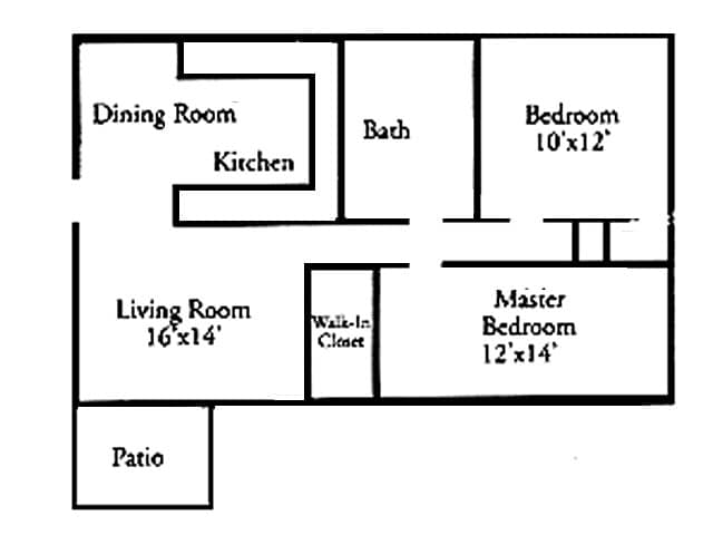 2 BR 1 BA - 2 Bedroom 1 Bathroom Mid-Upgrade