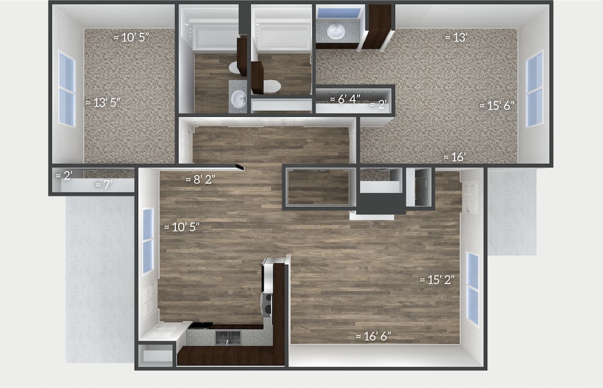 Floor Plan - The Valencia