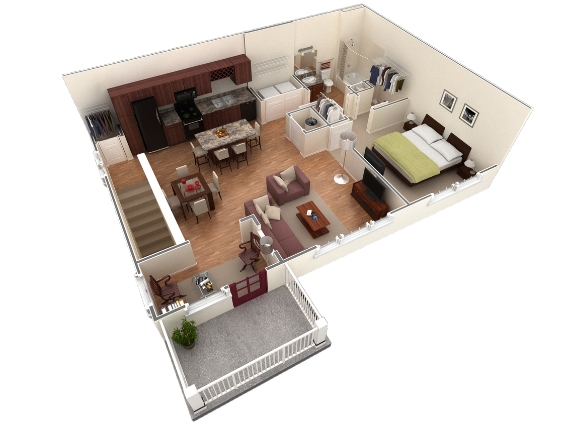 Floor Plan - 1 BR Grand Overlook