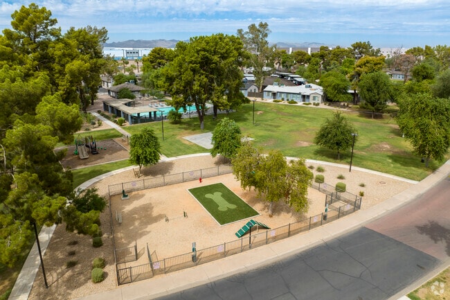 Neighborhood Park with Pet Park - Park Shadows