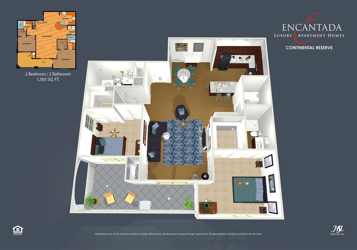 Floor Plan - Two Bedroom D