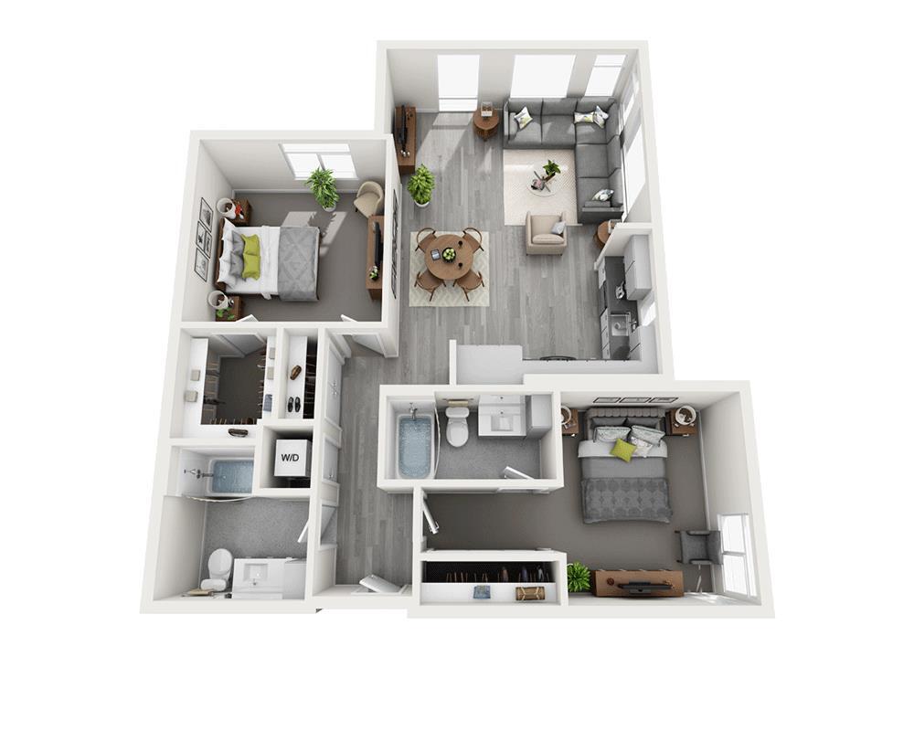 Floor Plan - Two Bedroom B2G-CL2