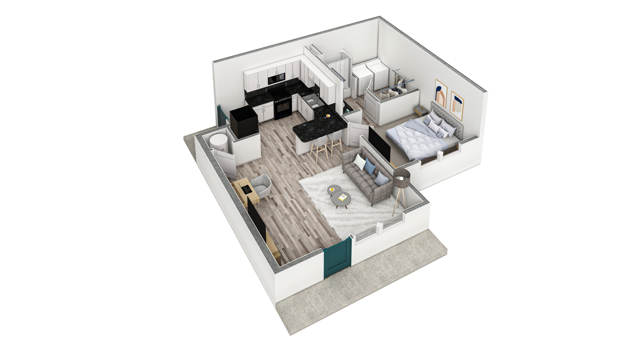 Floor Plan - 1 BR Premier Retreat Overlook