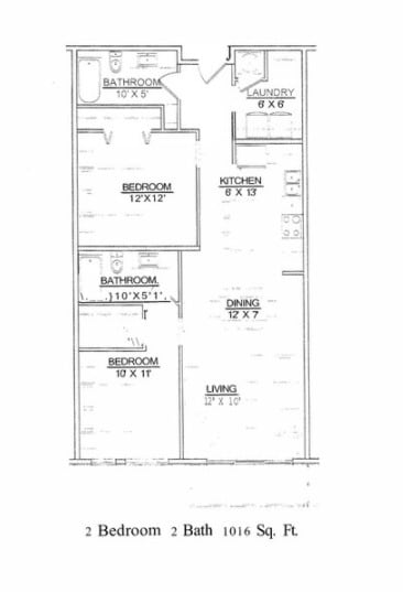 2 Bed/2 Bathroom - 2BR/2BA