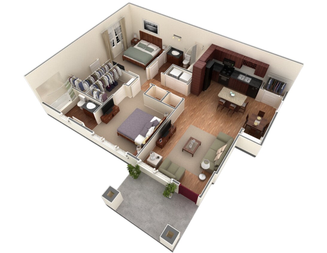 B1 Justify_1Bed_1Bath_ 1062 Sq Ft - B1 Justify - 2 Bedroom, 2 Bathroom