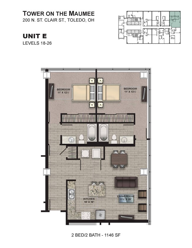 Unit E - Floorplan E