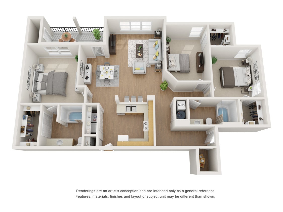 Floor Plan - The Threeflower