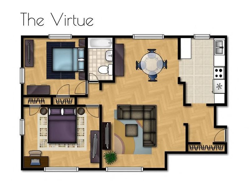 Floor Plan - The Virtue