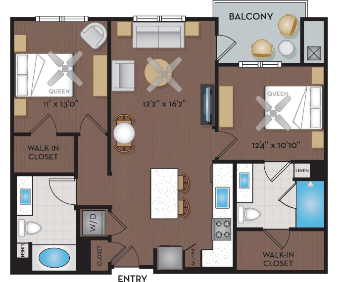 Floor Plan - 22F2A & 22F2B