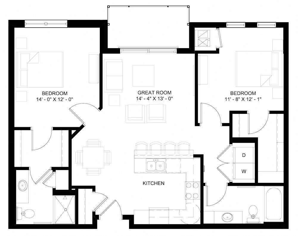 Floor Plan - The Princeton (C1)