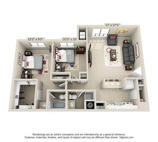 Floor Plan - 2 Bedroom