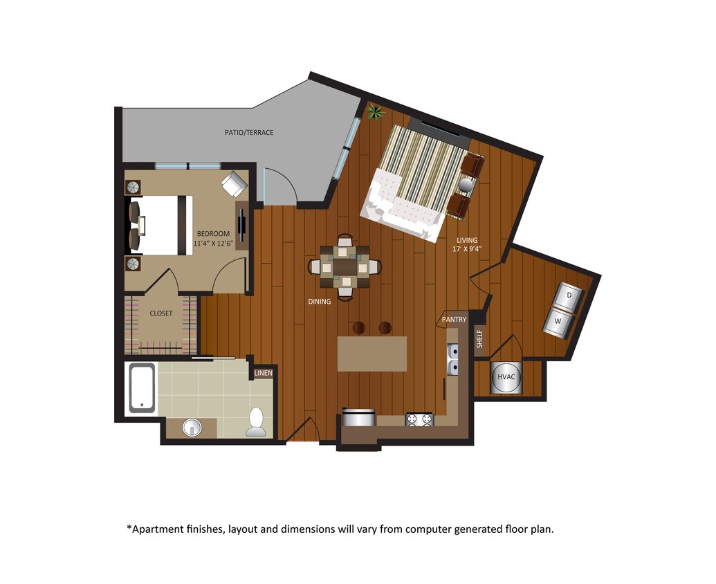 Floor Plan - A5 Accessible Unit