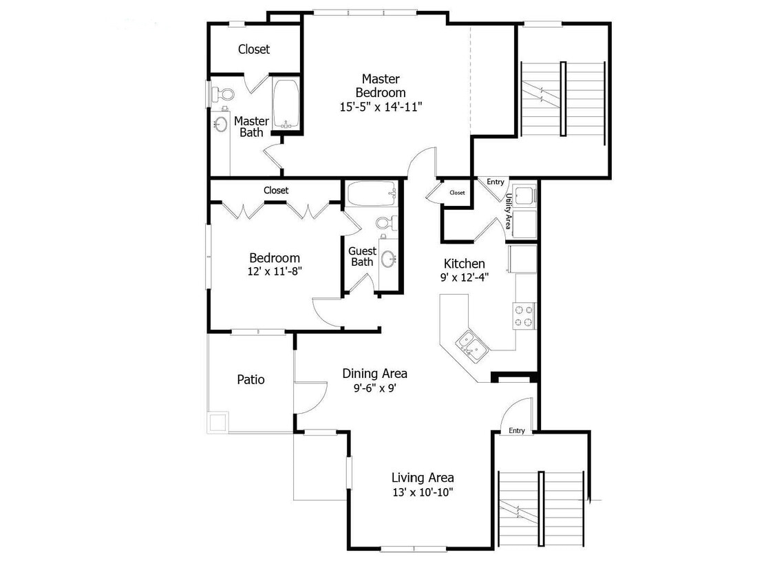 Floor Plan - Oaks 3B3