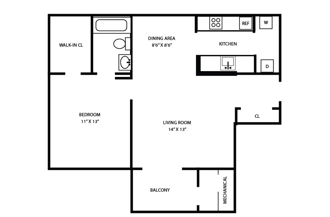 Floor Plan - The Hawthorne