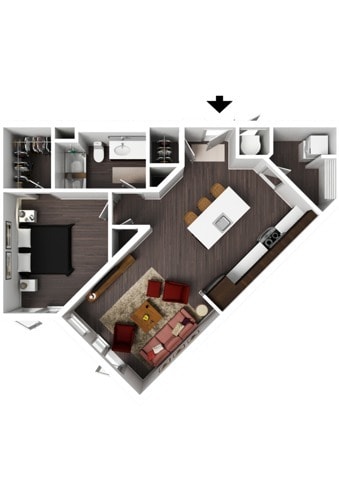 1 Bedroom Luxury B - Belmont