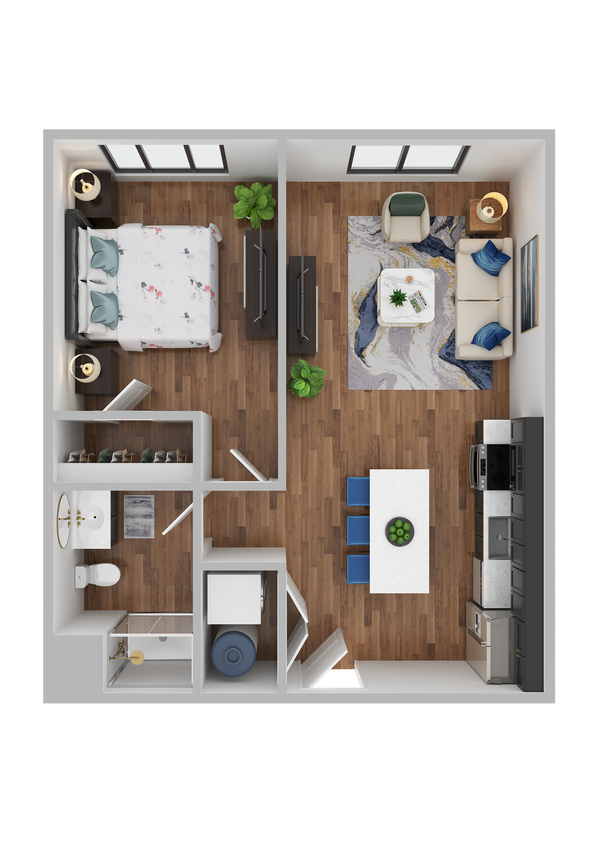 Floor Plan - 1-1B