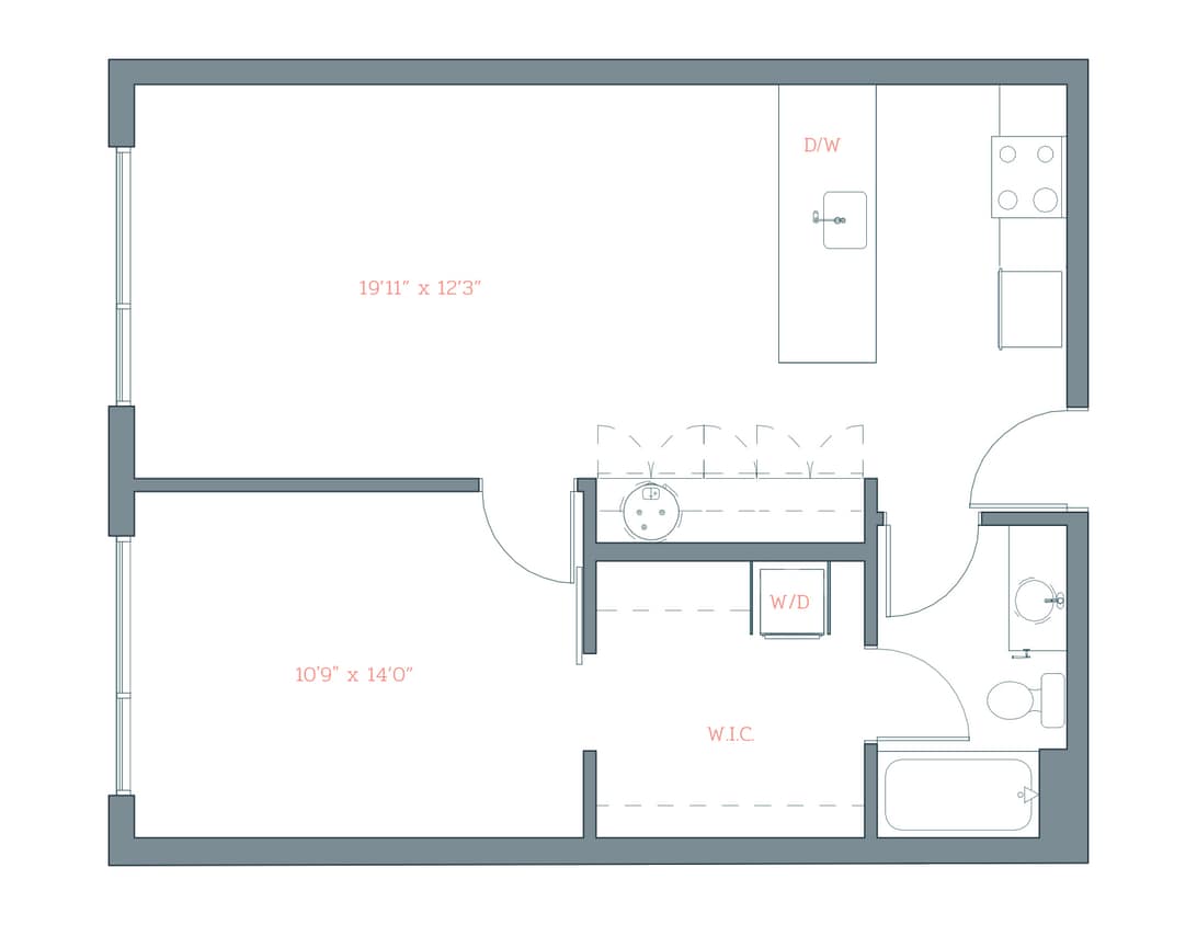 Floor Plan - The Platform_Unit A1.1