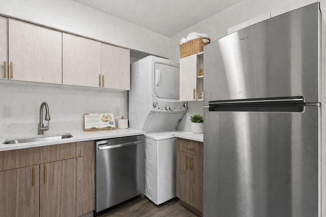 Modern kitchen and laundry combo - Monarch Crossing