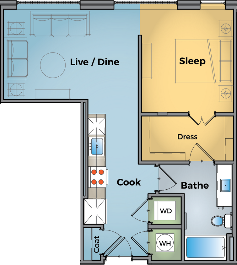 Floor Plan - Urban Flat - S5