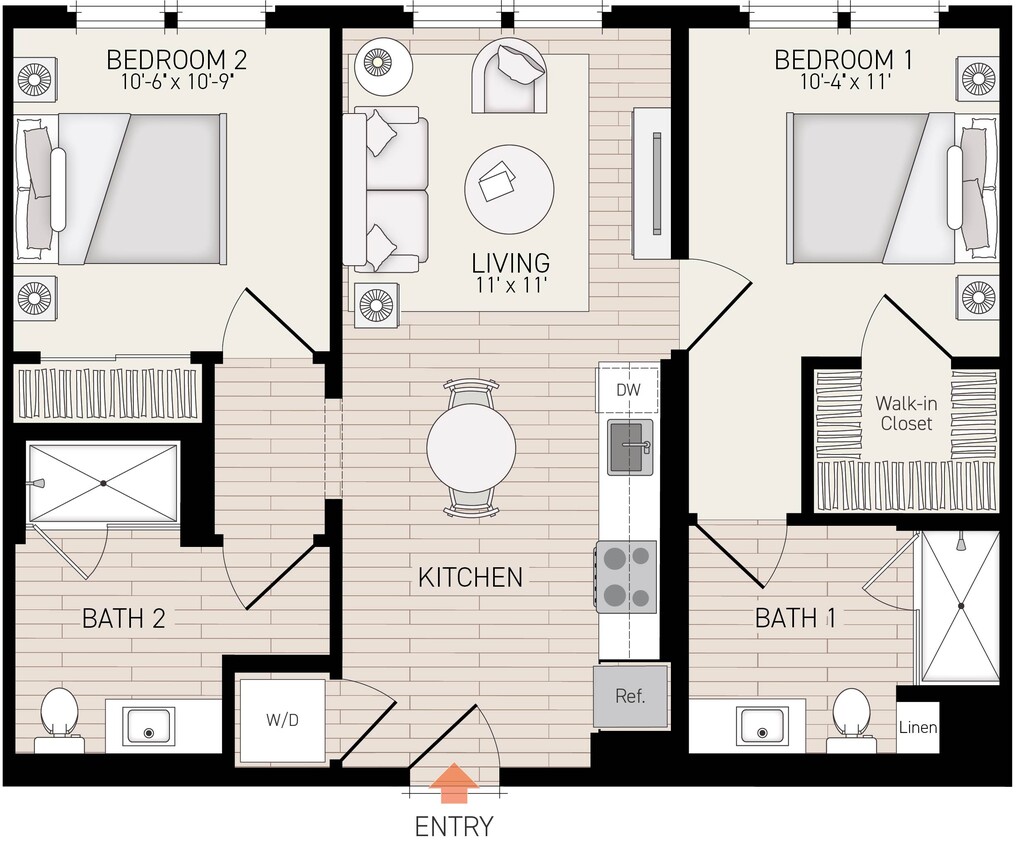 Floor Plan - Plan 20 - Income Restricted