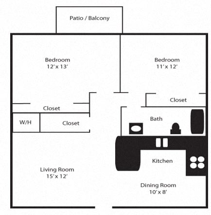 Floor Plan - 2 Bedroom / Phase 5