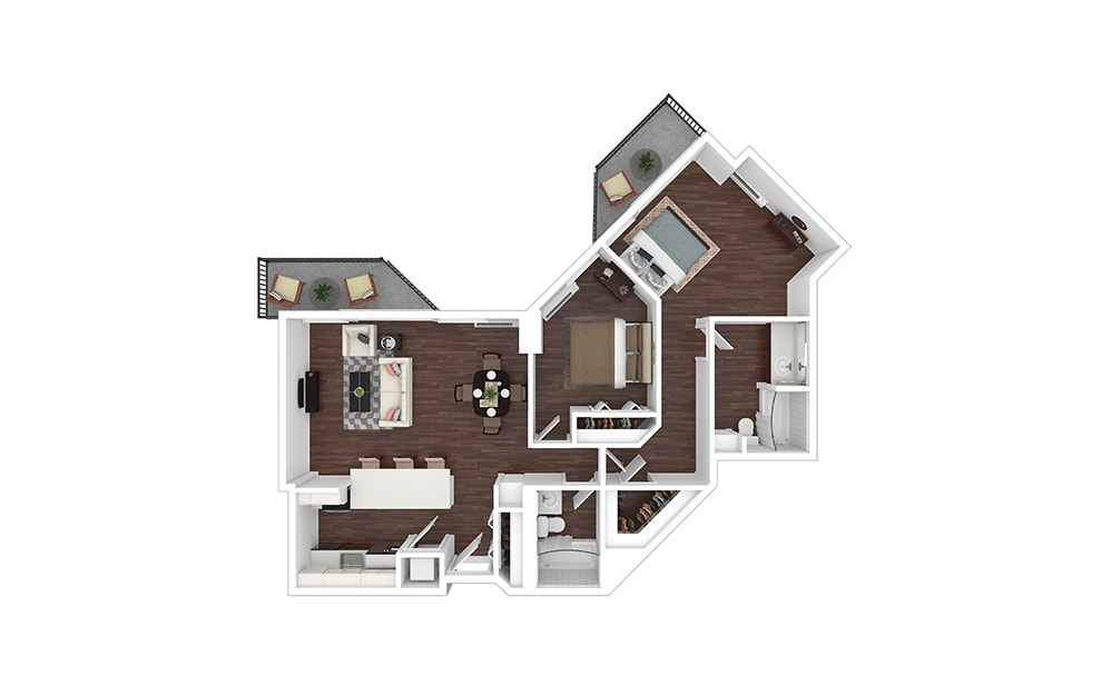 Floor Plan - B15 - Renovated