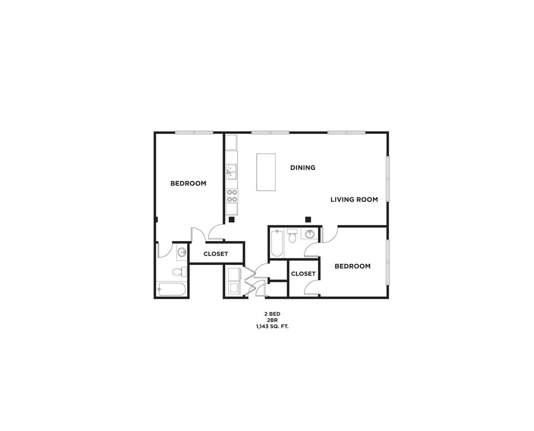 Floor Plan - 2BR