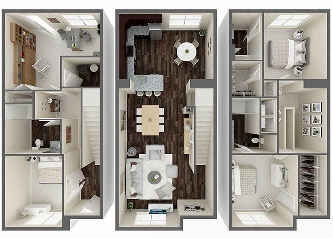 Floor Plan - B.1 - Townhome