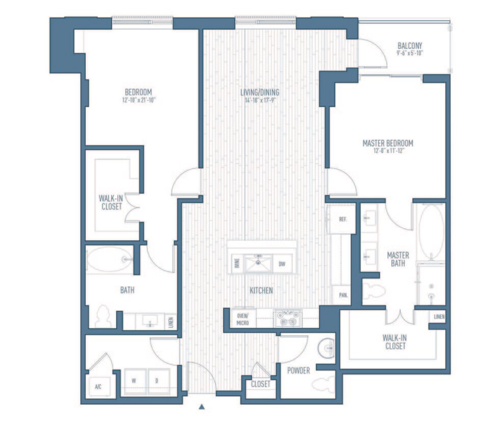 One Hermann Place - B10 - 2.5 Beds - 2.5 Baths - 1434 Sq. ft. - B10