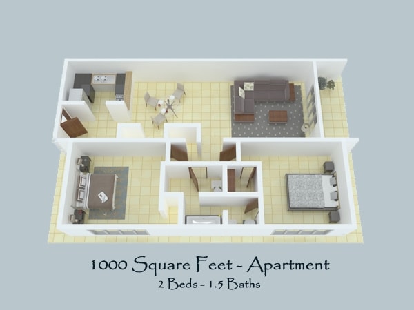 2BR/1.5BA - Garden
