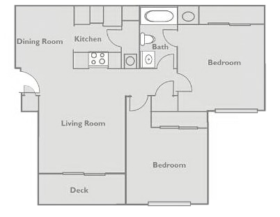 The Paddock - Two Bed One Bath 816 Sqft