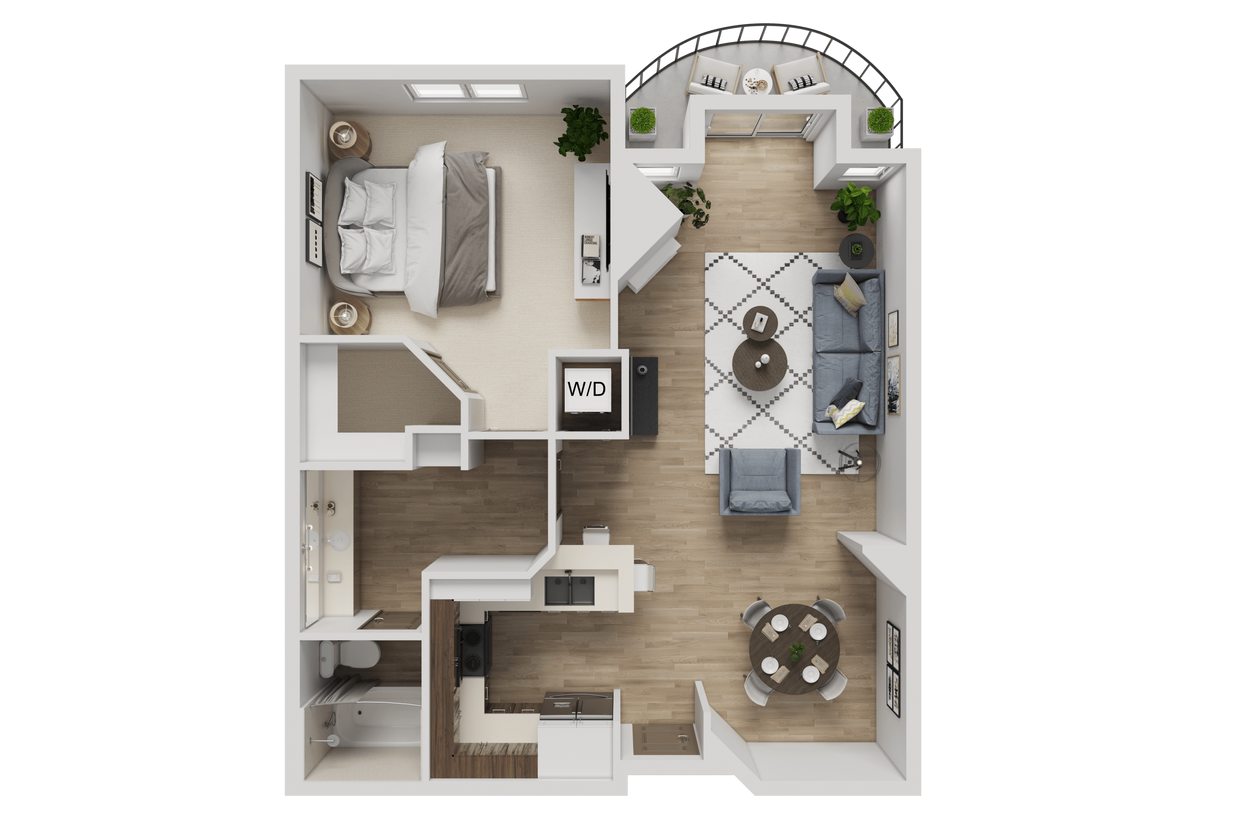 Floor Plan - 1 Bedroom
