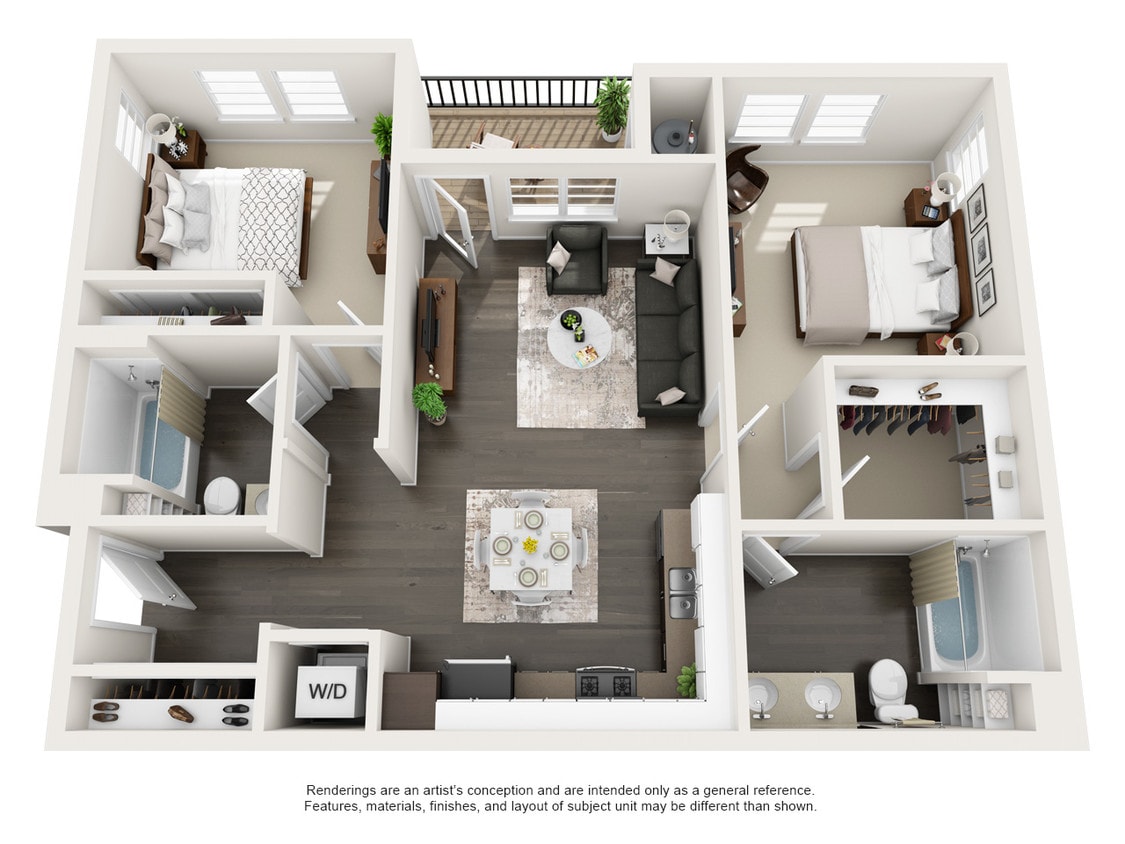 Floor Plan - Two bedroom floor plan C