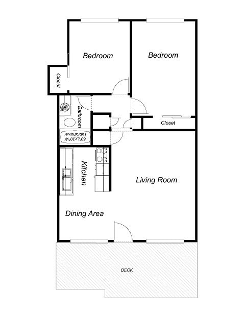 2BR/1BA