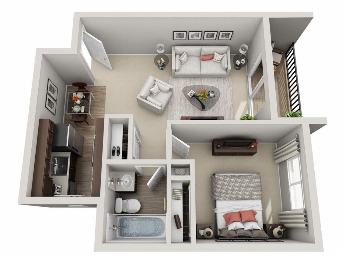 Floor Plan - 1 BEDROOM RENO