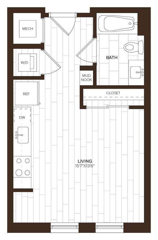Floor Plan - Studio ADU-S1