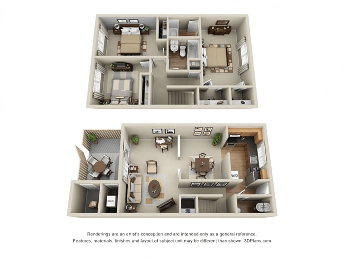 Floor Plan - Windsor Townhome with Yard Upgraded