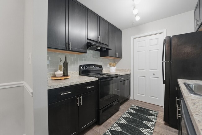 Elevate your lifestyle at Eagle Rock Apartments at Abingdon. This modern kitchen features sleek cabinetry, stainless steel appliances, and stylish finishes perfect for culinary enthusiasts. Don’t miss your chance to call this home—schedule a tour today! - Eagle Rock Apartments at Abingdon