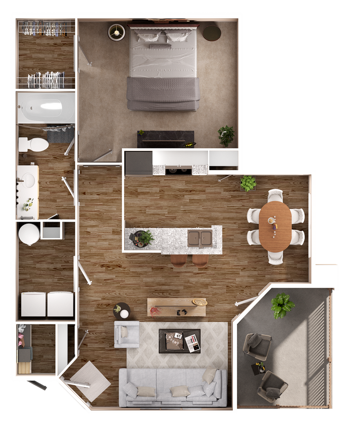 C188390 Park at Steele Creek_3D FP_A1A - A1