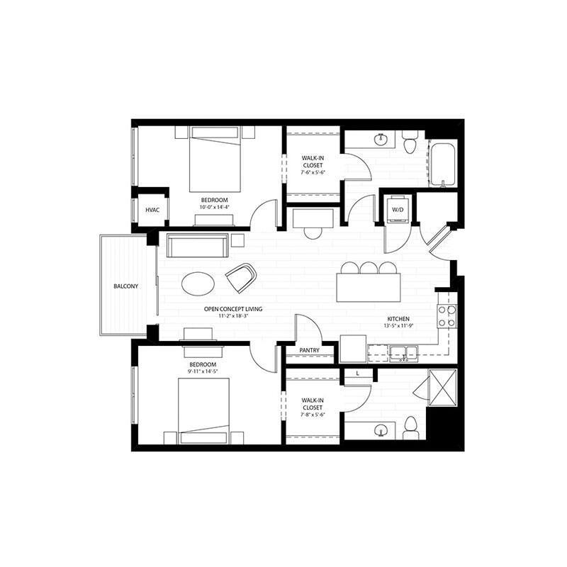 Floor Plan - Stockholm 8