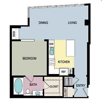 1BR/1BA - A1G