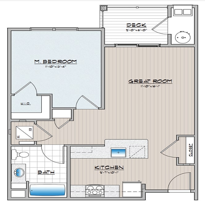 Cambria Phase 2, 1 Bedroom 1 Bath - 1 Bedroom 1 Bathroom