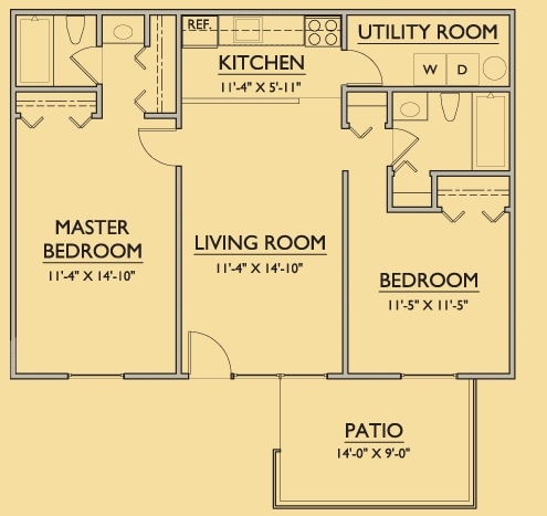 TWO BED/TWO BATH MASTER SUITE - The Master Suite