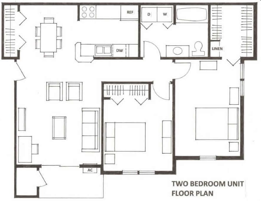 2BR/1BA - Upper - 2BR/1.0BA