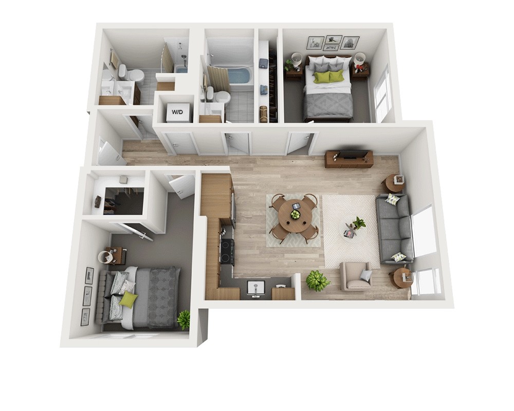 Floor Plan - Two Bedroom B2A-CL2