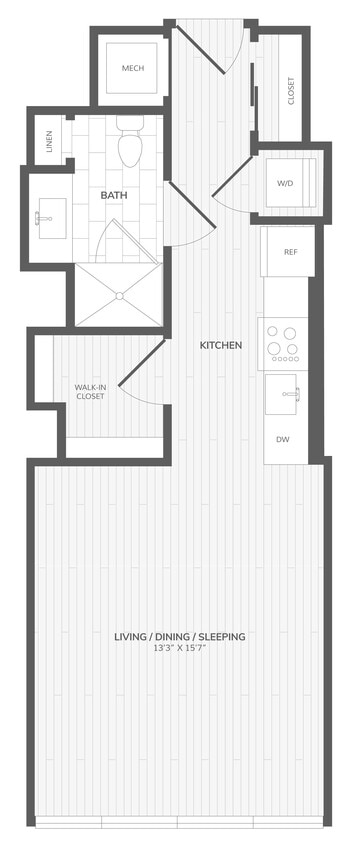Floor Plan - Studio-A East Medley