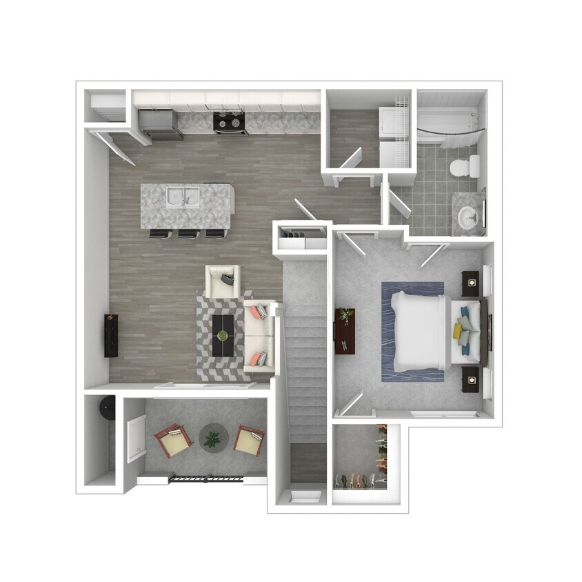 Floor Plan - 1X1A - Skysuite