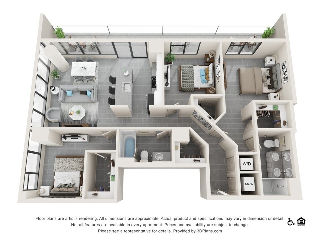 Floor Plan - Three Bedroom A