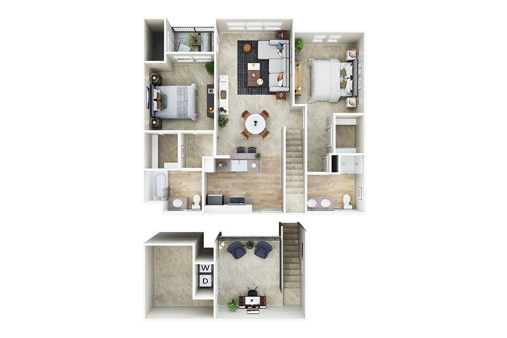 Floor Plan - B3 with Loft