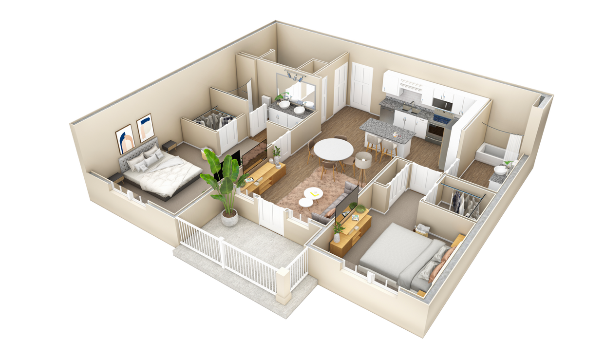 Floor Plan - 2 BR Haven Summit